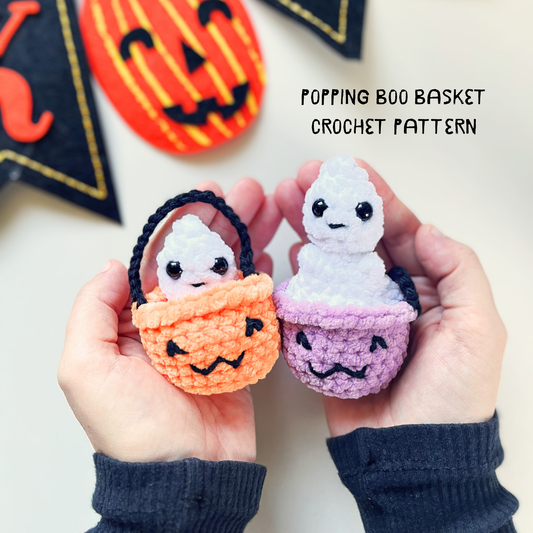 Popping Boo Basket Crochet Pattern