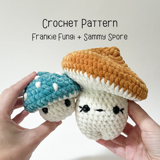 Frankie Fungi + Sammy Spore Crochet Pattern