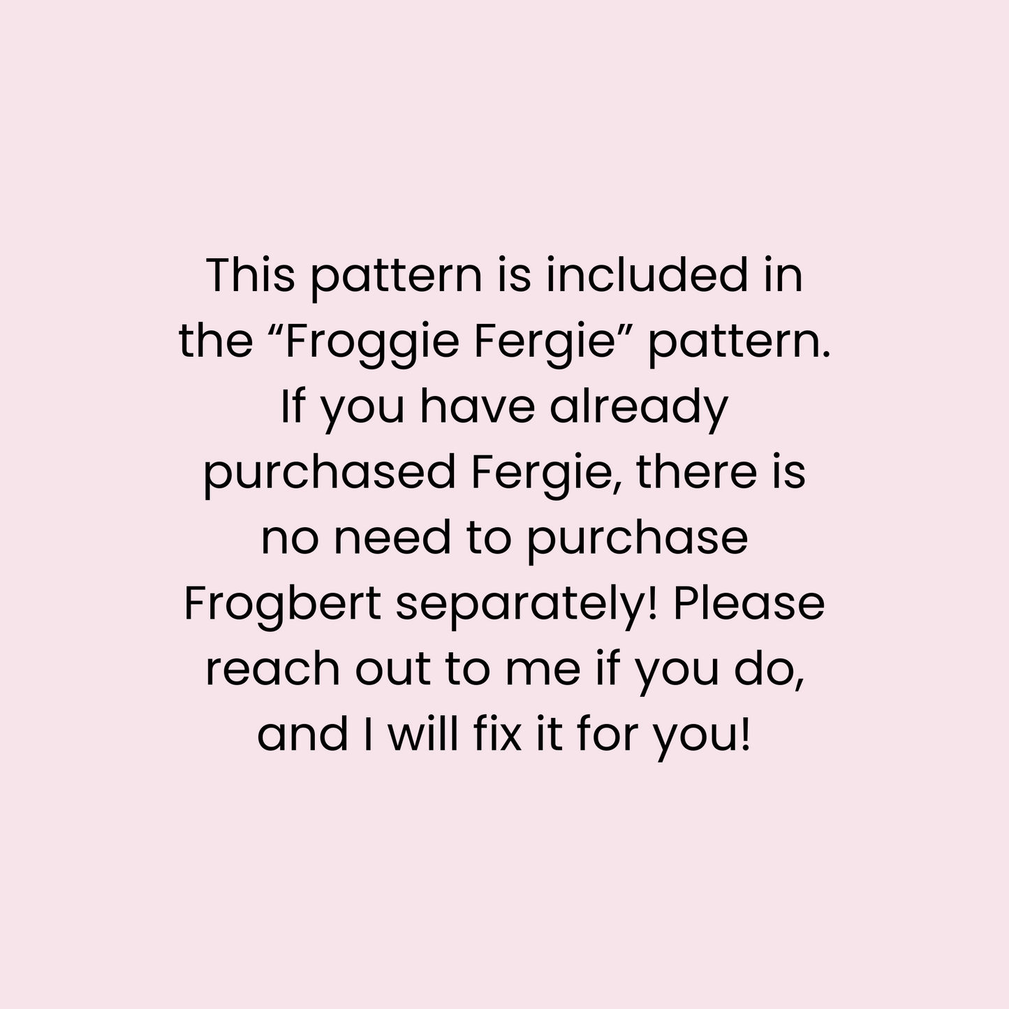 Frogbert Crochet Pattern