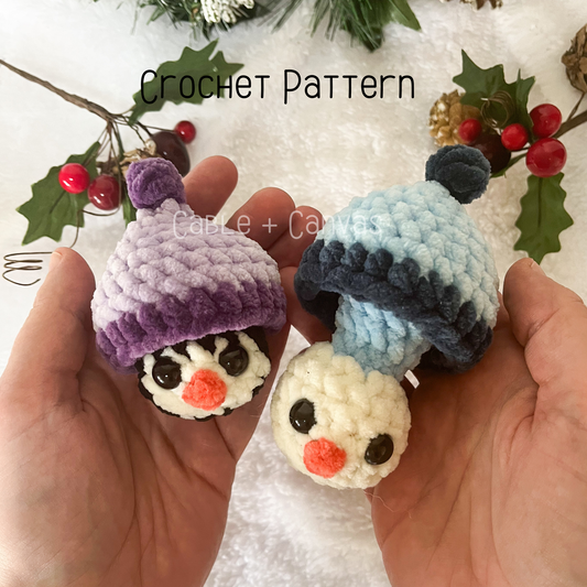 Penguin/Snowman Pop Crochet Pattern