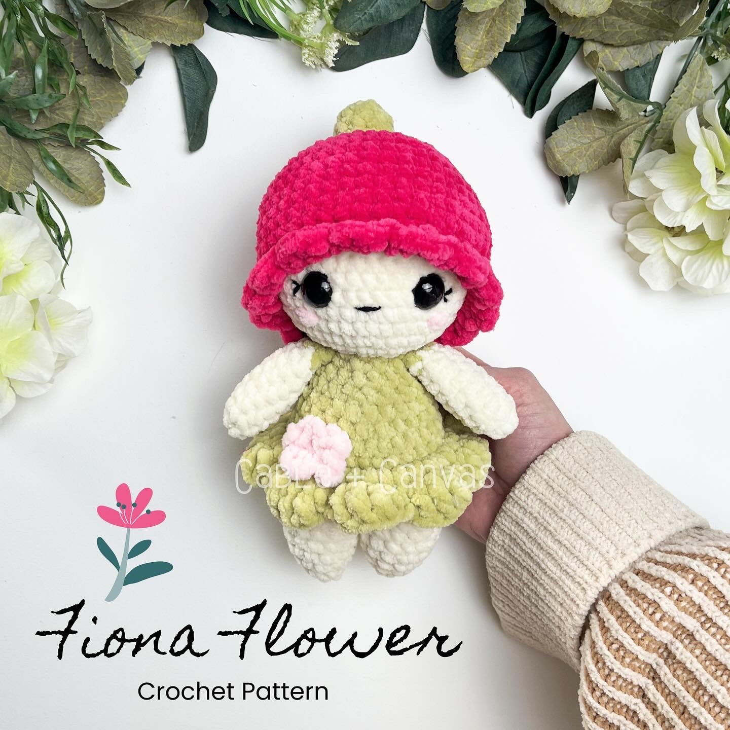 Fiona Flower Crochet Doll Pattern