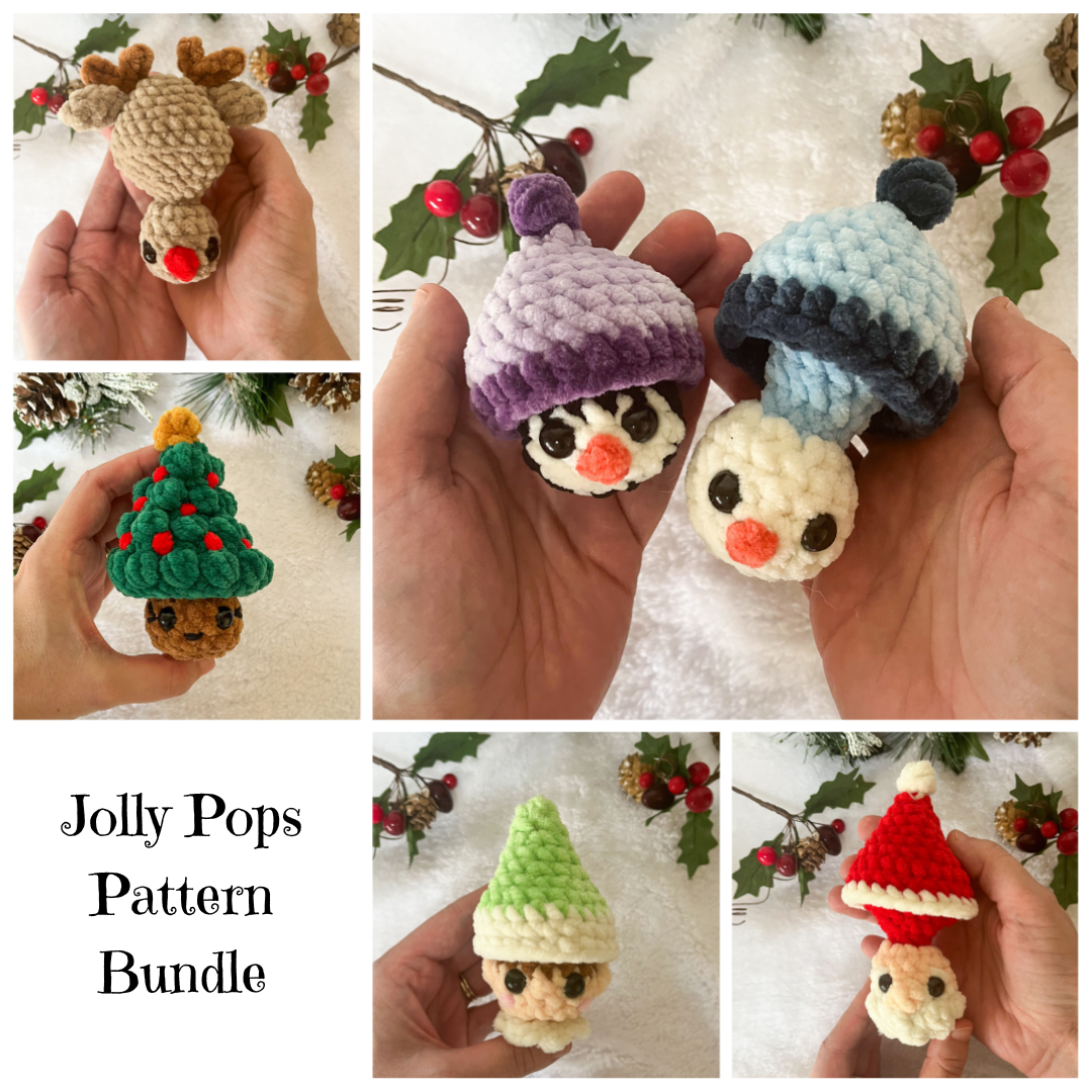 Christmas Pops BUNDLE (5 patterns total) Crochet Pattern